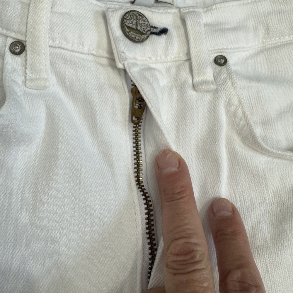 McGuire Jeans Women's‎ White Straight Leg Jeans Frayed Hem Denim Damn Fine Sz 26 - Picture 5 of 16